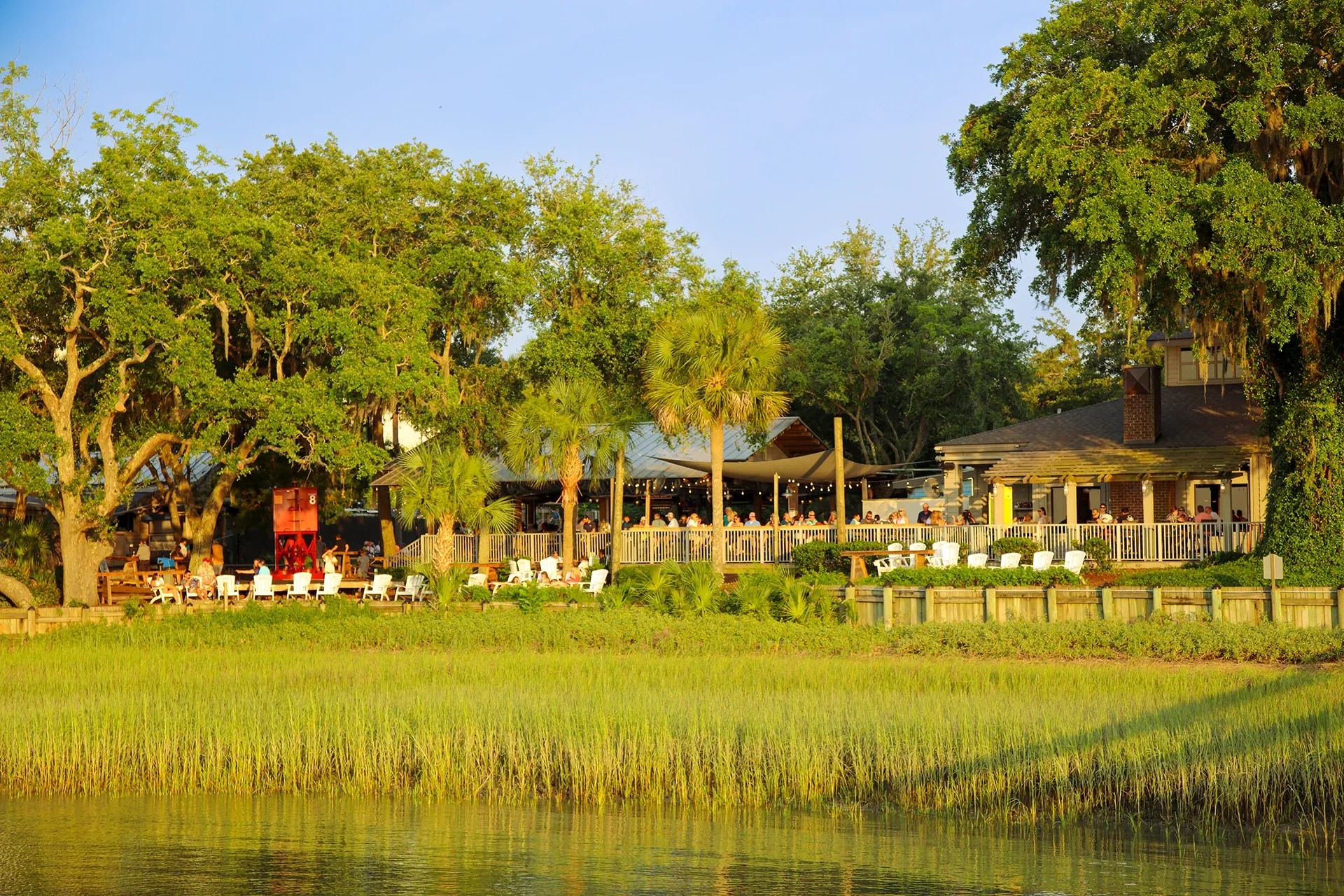 Coastal restaurant view at Hilton Head Island, SC.